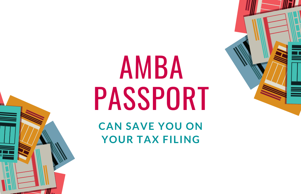 AMBA Passport Can Save You on Your Tax Preparation Image